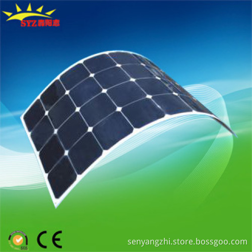 100W High Efficiency Semi Flexible Sunpower Solar Panel